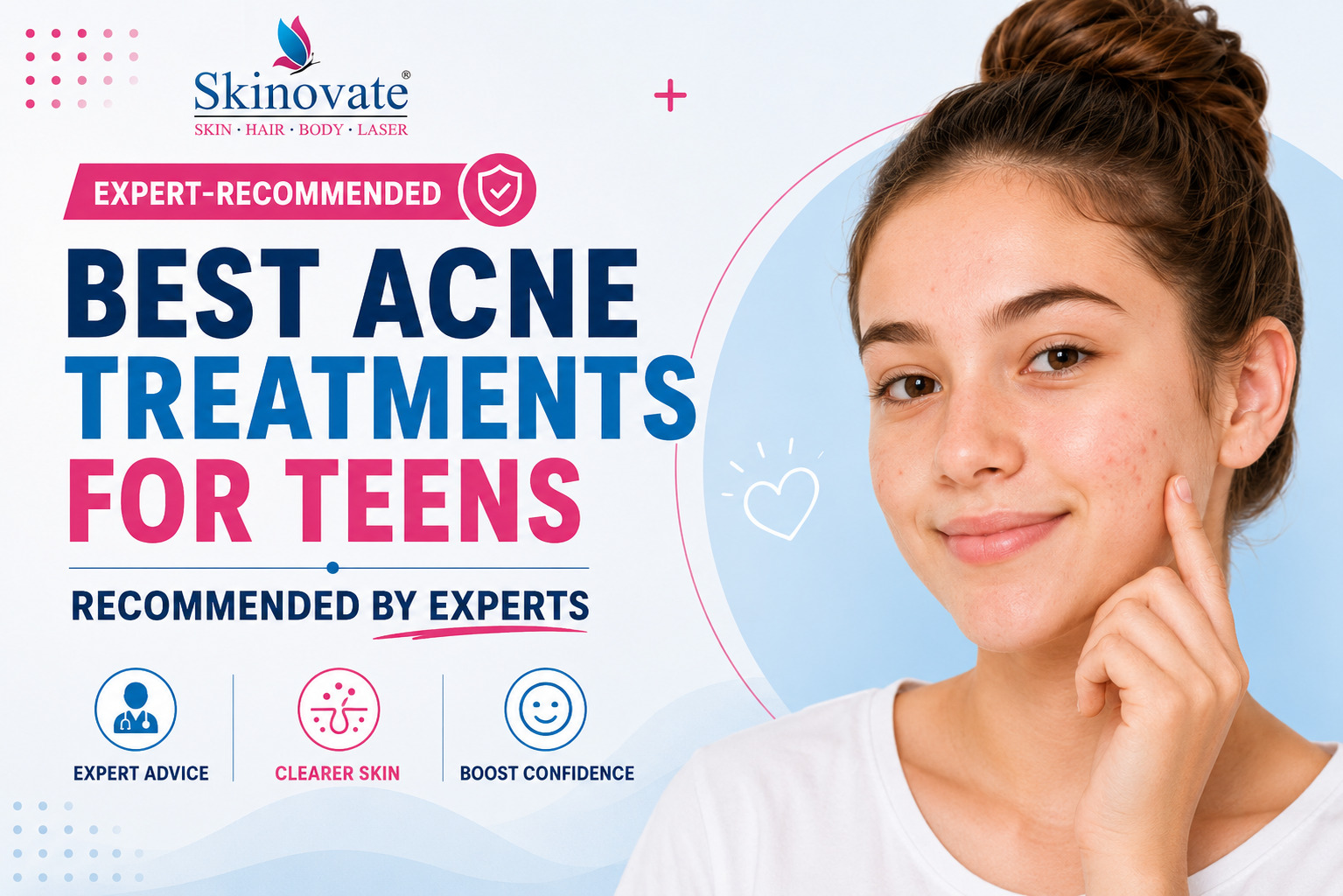 Teen receiving dermatologist-recommended acne treatment for clearer and healthier skin.