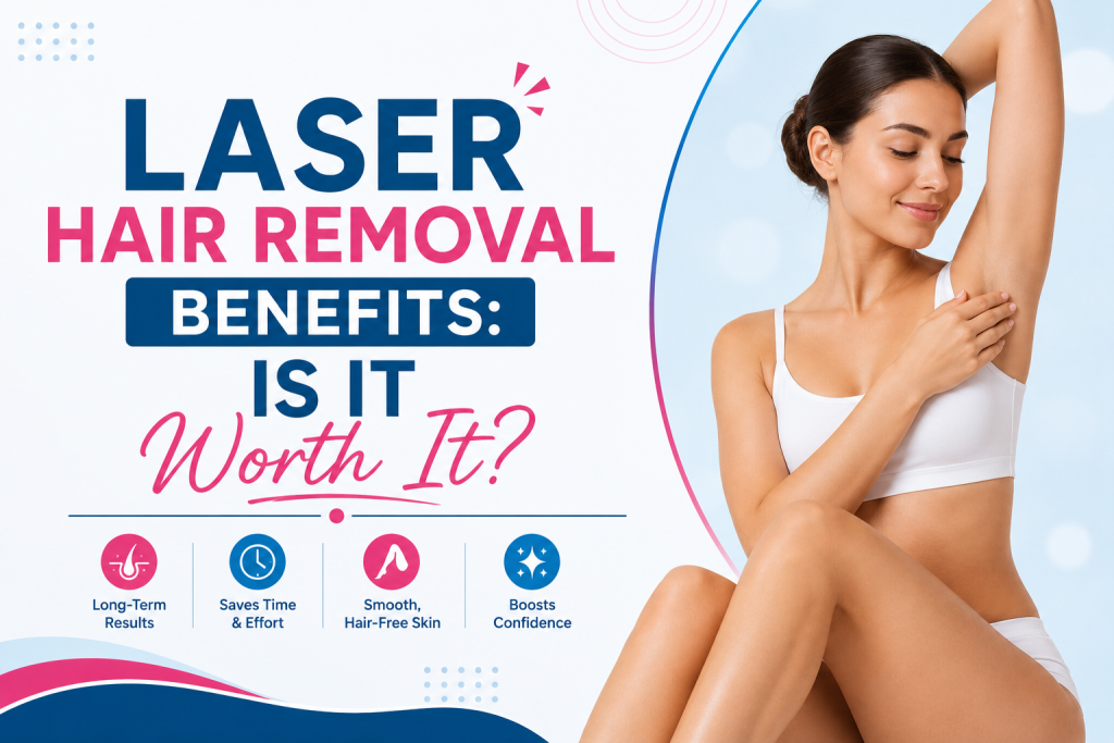 Laser hair removal benefits for smoother-looking skin