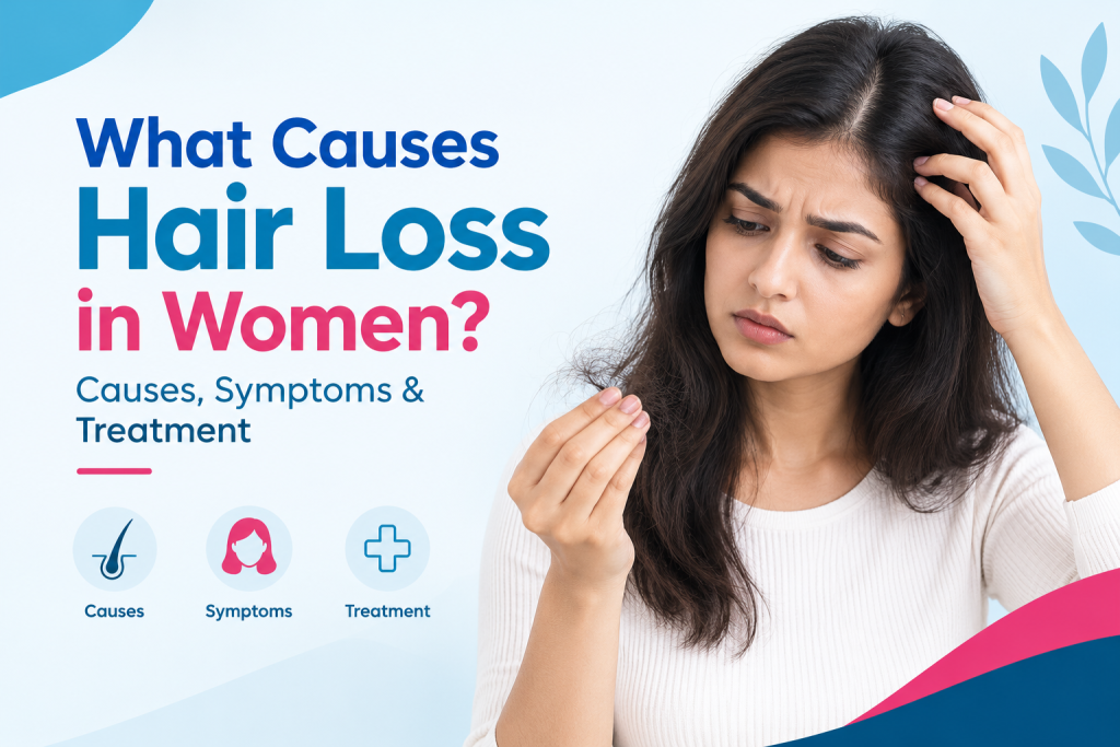 What Causes Hair Loss in Women? Causes, Symptoms & Treatment